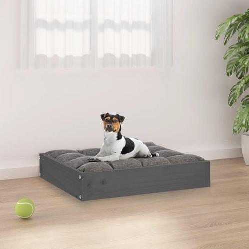 vidaXL Hondenmand 51,5x44x9 cm massief grenenhout grijs, Dieren en Toebehoren, Honden-accessoires, Nieuw, Verzenden