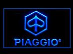 Piaggio neon bord lamp LED cafe verlichting reclame lichtbak, Nieuw, Verzenden