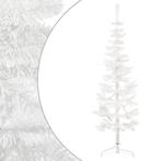 vidaXL Kunstkerstboom half met standaard smal 150 cm wit, Diversen, Kerst, Verzenden, Nieuw