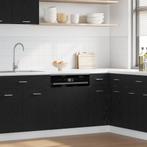 vidaXL Vaatwasserpaneel Lyon 60x1,5x67 cm bewerkt hout zwart, Verzenden, Nieuw, Zwart