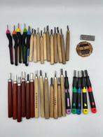 Snijwerk, Japanese carving knives, multiple items for sale