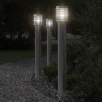 vidaXL Vloerlamp voor buiten 3 st 110 cm roestvrijstaal, Tuin en Terras, Verzenden, Nieuw