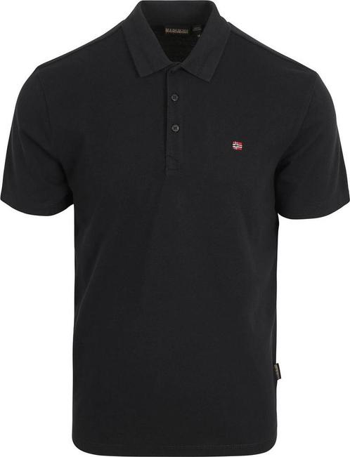 Napapijri Ealis Polo Zwart maat 3XL Heren, Kleding | Heren, Polo's, Zwart, Nieuw, Overige maten, Verzenden