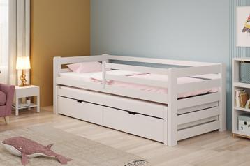 Uitschuifbaar bed - Wit - 90x200 cm - 2 persoons - Kinderbed beschikbaar voor biedingen