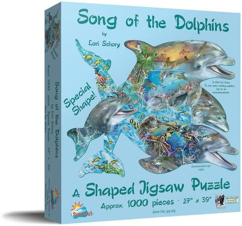 Dolfijnen Puzzel (1000 stukjes) | SunsOut - Puzzels, Hobby en Vrije tijd, Denksport en Puzzels, Nieuw, Verzenden