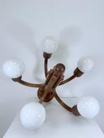 Plafondlamp - Teak - Mid Century Domus, 1960er