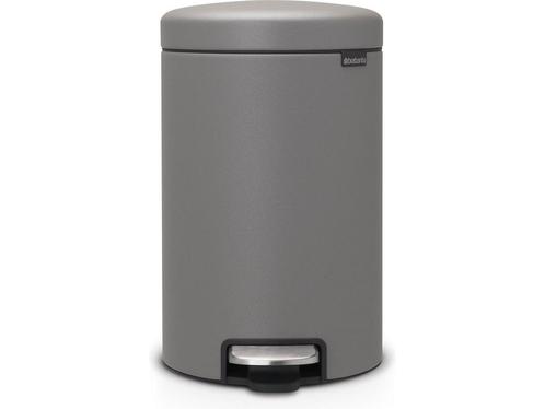 Brabantia NewIcon Prullenbak - 12 liter - Mineral Concrete, Huis en Inrichting, Woonaccessoires | Prullenbakken, Zo goed als nieuw