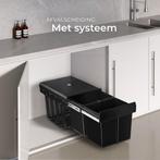 2dekans | tectake® Afvalverzamelaar - Inbouw vuilnisbak -, Huis en Inrichting, Ophalen of Verzenden, Zo goed als nieuw