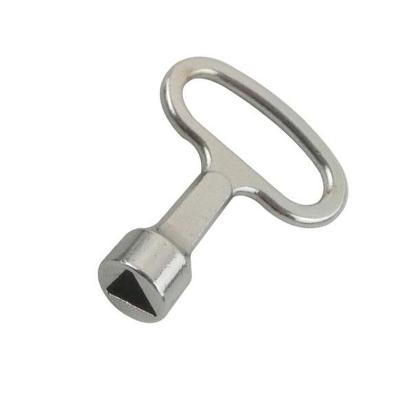 Driehoek sleutel (7mm), Doe-het-zelf en Verbouw, Hang- en Sluitwerk, Slot, Nieuw, Chroom, Ophalen of Verzenden