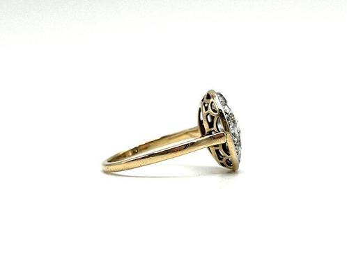 Zonder Minimumprijs - Ring - 18 karaat Geel goud, Platina, Sieraden, Tassen en Uiterlijk, Ringen