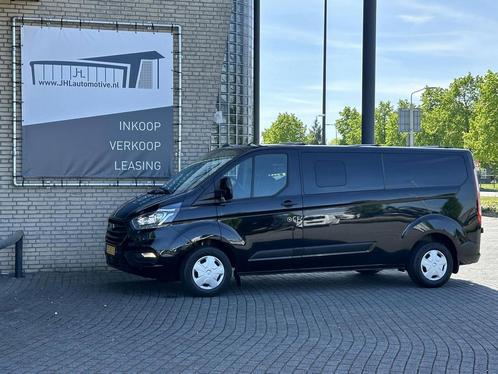 Ford Transit Custom 300 2.0 TDCI L2H1 Trend DC*A/C*HAAK*CRUI, Auto's, Bestelauto's, Lease, Zwart, Handgeschakeld, Overige kleuren