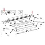 Thule 6300 Eindkap Motor 12V L+R Wit, Ophalen of Verzenden, Nieuw, Thule