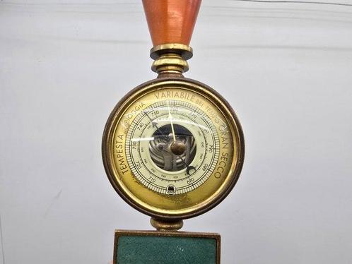 Barometer - Messing - Grote Lampione, Antiek en Kunst, Curiosa en Brocante