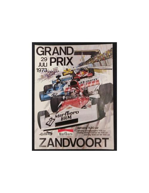 1973 GRAND PRIX ZANDVOORT ORIGINELE POSTER, Boeken, Auto's | Folders en Tijdschriften