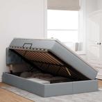 vidaXL Opbergbed met matras Lichtgrijs 120 x 190 cm Bewerkt, Huis en Inrichting, Slaapkamer | Bedden, Verzenden, Nieuw