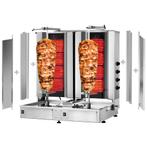 GGM Gastro | Elektrische Gyros-/ Döner grill - 4+4 branders, Verzenden