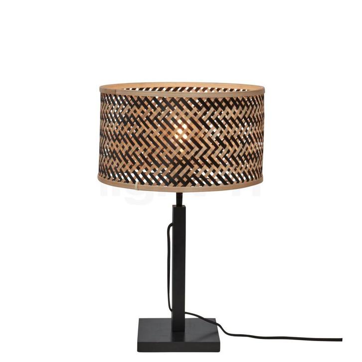 Good & Mojo Java Tafellamp met Voet, natuur/zwart, Huis en Inrichting, Lampen | Tafellampen, Nieuw, Verzenden