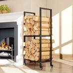 TRUUSK Brandhoutrek voor Binnen - Staal - 60 x 30 x 119cm -, Verzenden, Nieuw