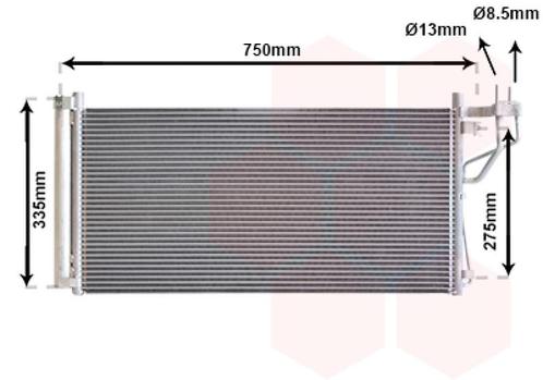 LUCHTCONDENSATOR VOOR HYUNDAI SONATA NF 2005-2008 976063K160, Auto-onderdelen, Airco en Verwarming, Nieuw, Ophalen of Verzenden