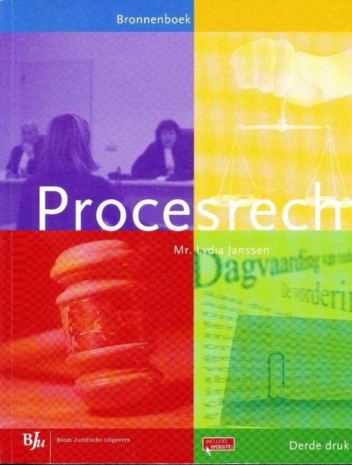 Procesrecht bronnenboek ISBN 9789089747549, Boeken, Studieboeken en Cursussen, Zo goed als nieuw, HBO, Ophalen of Verzenden