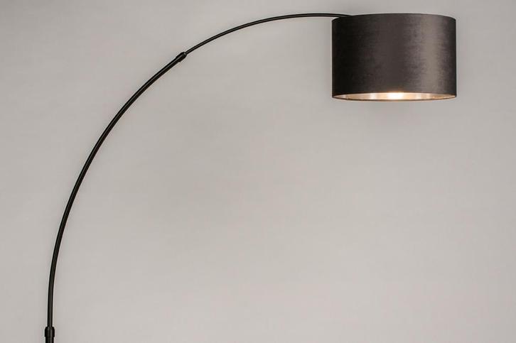 Rietveld Vloerlampen - Zwart, Antraciet Donkergrijs, Grijs,, Huis en Inrichting, Lampen | Vloerlampen, Verzenden