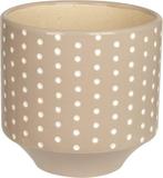 Present Time Dots Carved - Plantenpot - Aardewerk - Grijs, Tuin en Terras, Verzenden, Nieuw