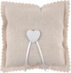 Ringkussen Natural Heart beige voor maar 6,95!, Hobby en Vrije tijd, Verzenden, Nieuw, Versiering, Geboorte of Huwelijk