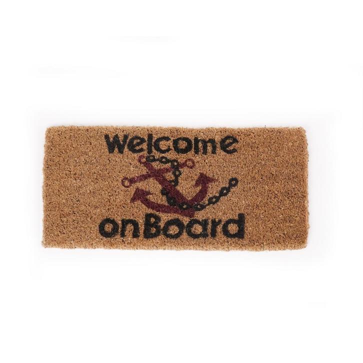 Kokosmat Welcome on Board 25 x 50 cm, Watersport en Boten, Overige Watersport en Boten, Nieuw, Ophalen of Verzenden