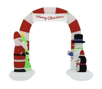 Opblaasfiguur kerstboog 260cm | retourdeal | 40% beschikbaar voor biedingen