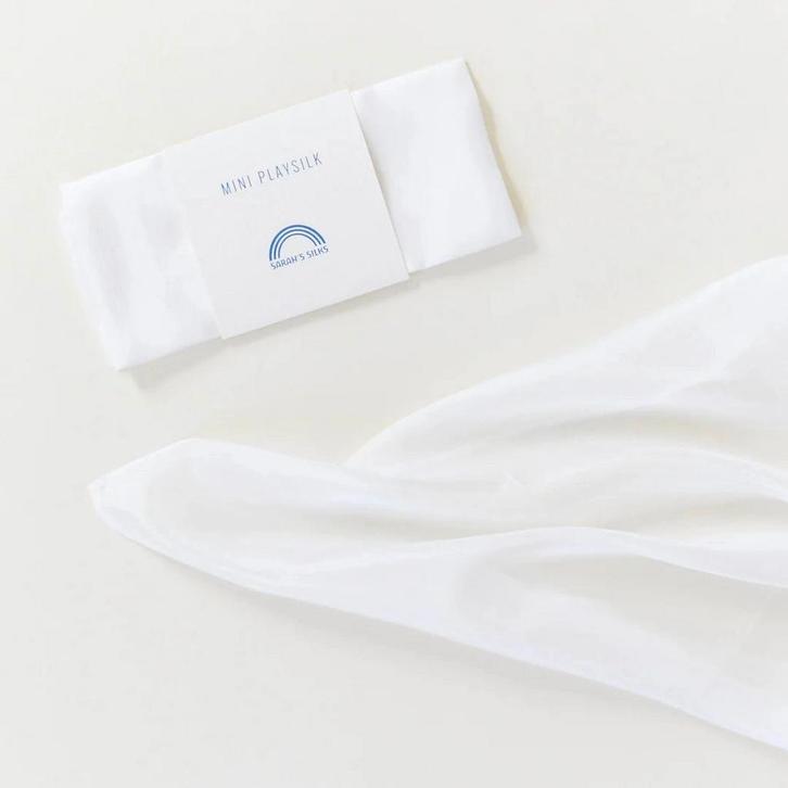 Sarahs Silks Mini Speelzijde Wit - 53x53cm, Kinderen en Baby's, Speelgoed | Overig