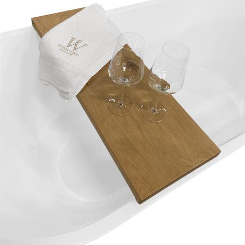 Badplank Wiesbaden Oak Strak 80x20x5 cm, Doe-het-zelf en Verbouw, Sanitair, Bad, Nieuw, Ophalen of Verzenden