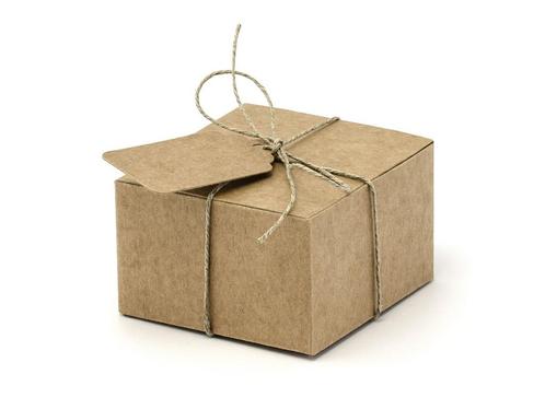 Geschenkdoosjes Kubus met Naamkaartjes 6cm 10st, Hobby en Vrije tijd, Feestartikelen, Nieuw, Verzenden