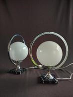 Wandlamp (2) - Kristal, Metaal, Antiek en Kunst, Antiek | Lampen