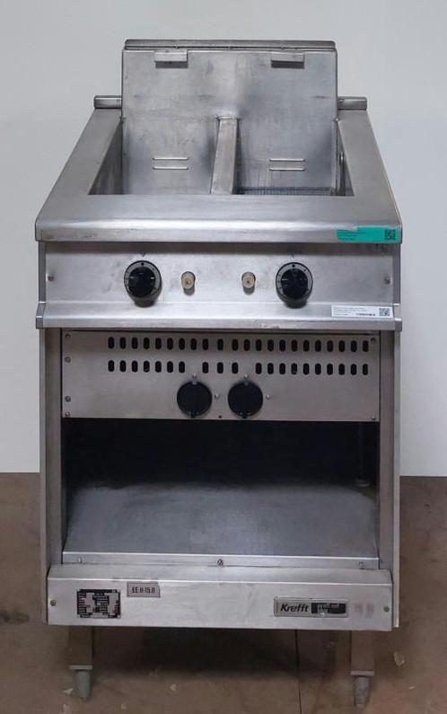 Occasion Krefft dubbele gas friteuse, Zakelijke goederen, Horeca | Keukenapparatuur, Gebruikt, Ophalen