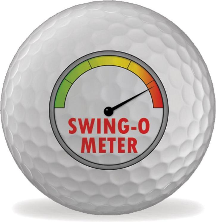 Golfballen bedrukt - Swing-O Meter - set van 3, Sport en Fitness, Golf, Bal(len), Nieuw, Overige merken, Ophalen of Verzenden