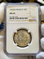 Mexico. 50 centavos 1945M MS65 (Zonder minimumprijs), Postzegels en Munten