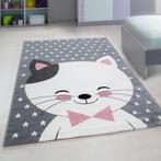 Kindervloerkleed | Kids Leuke Kat | Roze | 200x290 cm, Verzenden, Nieuw