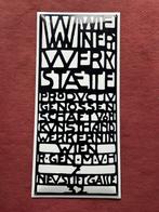 Zeldzaam geëmailleerd reclamebord van de Wiener Werkstätte
