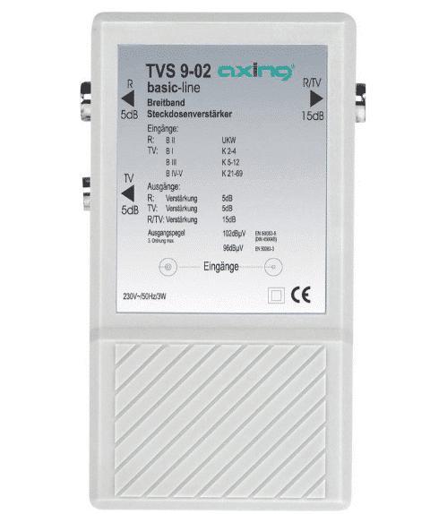 Axing TVS 9 Multirangeversterker TV, FM 10 dB, Computers en Software, Overige Computers en Software, Zo goed als nieuw, Ophalen of Verzenden