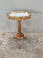 Tafel - Brons, Hout, Marmer - Wijn tafel