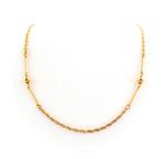 Gouden lange ketting met staafjes | 87 cm (staafjes ketting), Ophalen of Verzenden, Gebruikt, Overige kleuren, Goud
