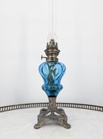 lampe pétrole toupie bleu Azur - Lamp - glas