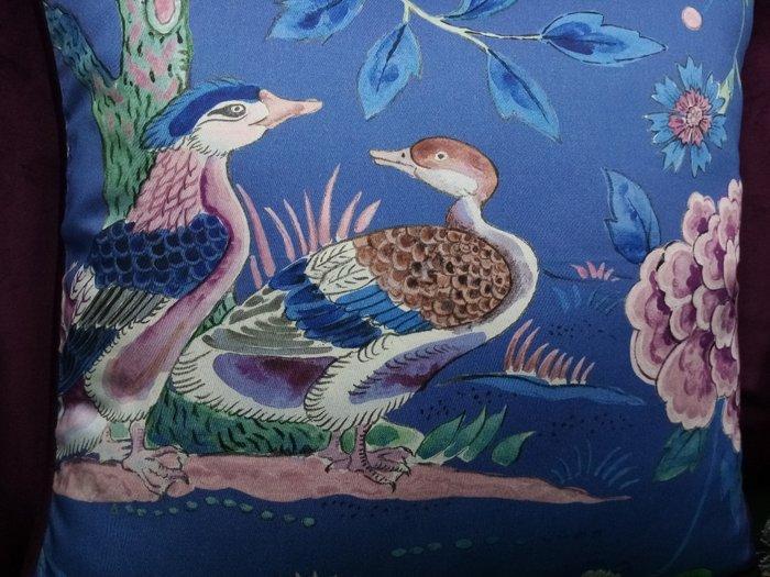 Kussensloopset met Sanderson-stof, vulling inbegrepen -, Antiek en Kunst, Curiosa en Brocante