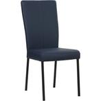 Leren eetkamerstoel Daily - Hermes Kobalt (blauw) - Poten, Huis en Inrichting, Stoelen, Blauw, Nieuw, Leer, Ophalen of Verzenden