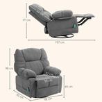 TRUUSK Relaxstoel Massagestoel TV-stoel Met Ligfunctie, Verw, Huis en Inrichting, Fauteuils, Verzenden, Nieuw