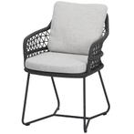 Taranto dining tuinstoel antraciet rope, Ophalen of Verzenden, Nieuw