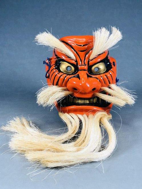 Mask - Aardewerk, Veel succes Takachiho Kagura-masker, Antiek en Kunst, Antiek | Overige Antiek