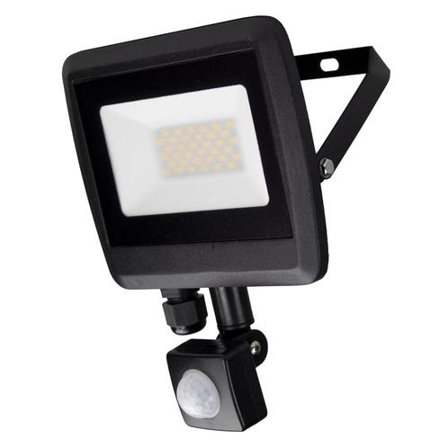 LED Bouwlamp Floodlight 30 Watt bewegingssensor Naturel wit, Tuin en Terras, Buitenverlichting, Minder dan 50 watt, Aluminium