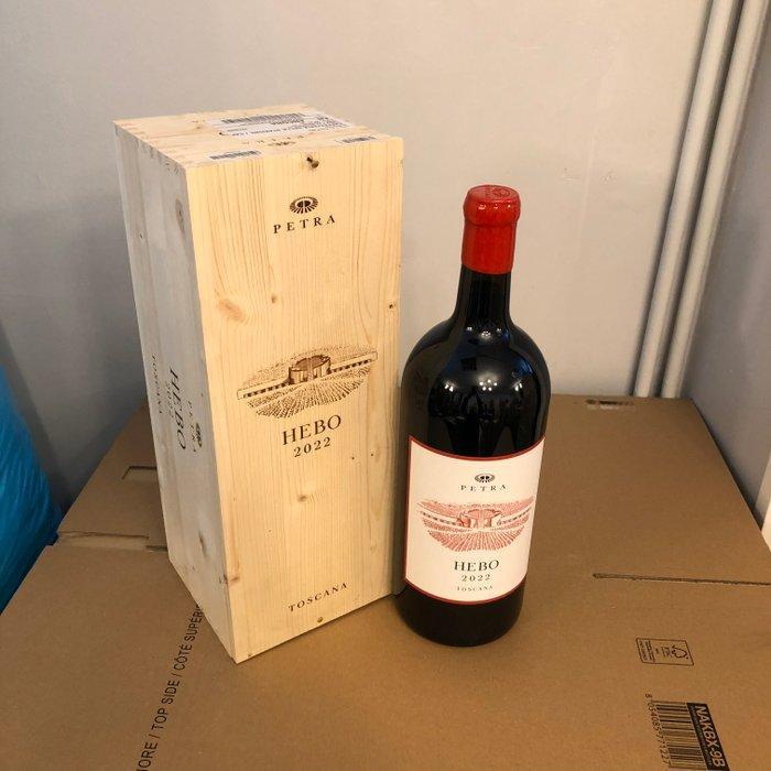 2022 Petra, Hebo - Toscane DOCG - 1 Dubbele Magnum/Jerobeam, Verzamelen, Wijnen