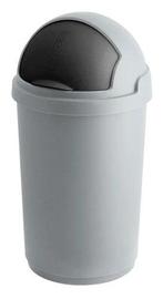 Curver Bullet Bin 50 liter - zilver - antraciet, Verzenden